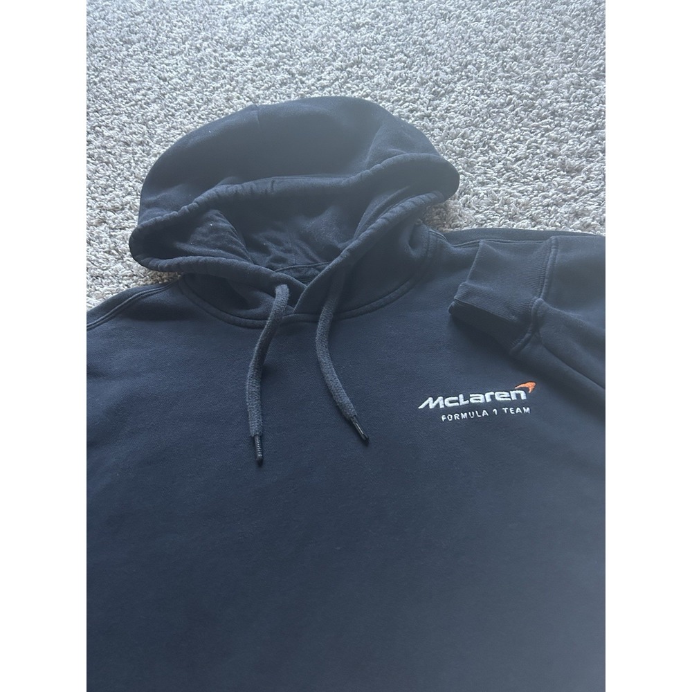 Formula One x Hollister Mens Large Black McLaren Racing Stitched Pullover Hoodie